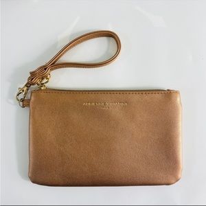 Adrianna Vittadini Rose Leather Charging Wristlet